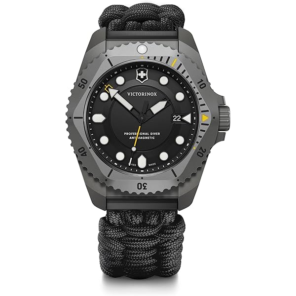 Amazon.com: Victorinox Dive Pro Automatic Black Dial Yellow Rubber